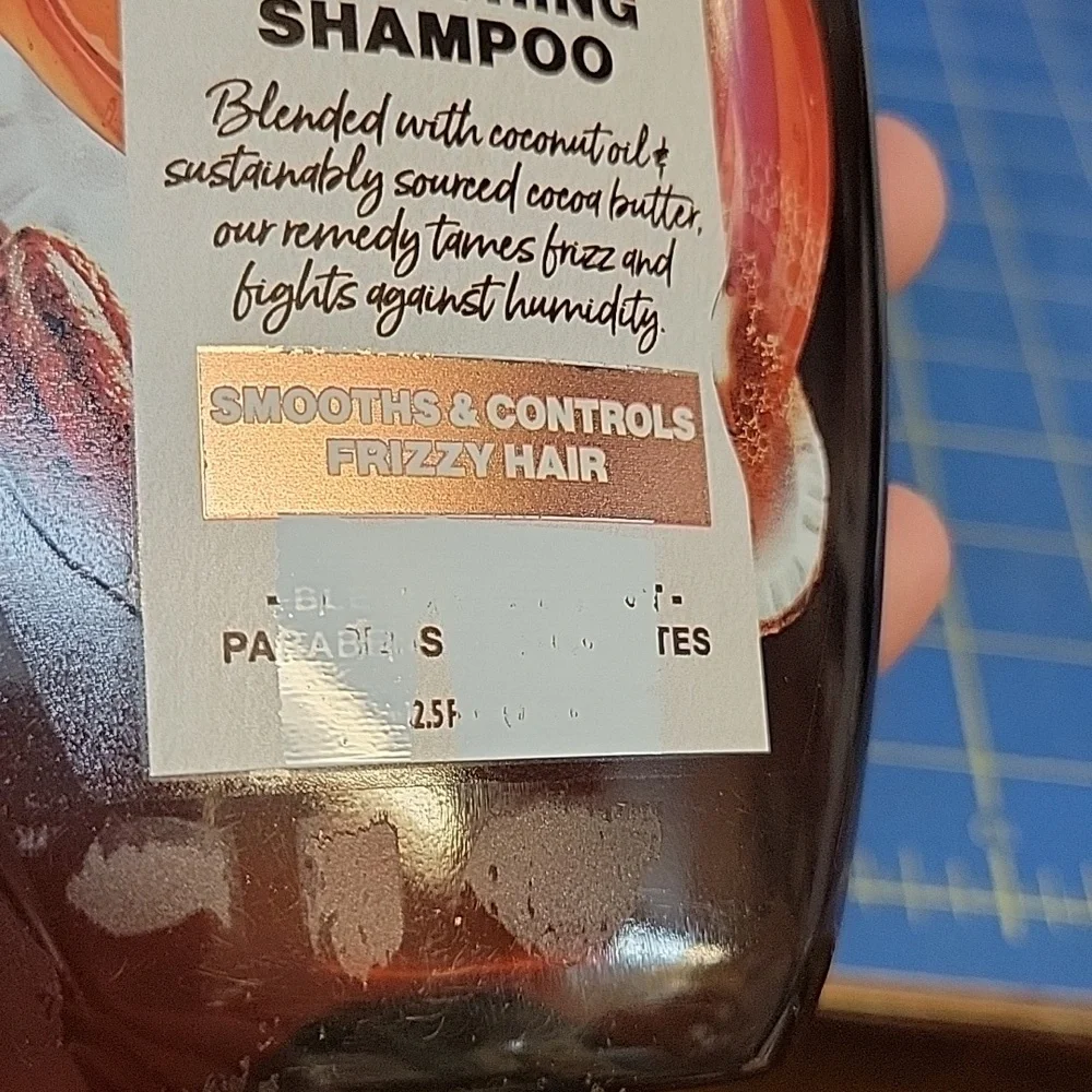 Garnier Whole Blends Coconut Oil & Cocoa Butter Smoothing Shampoo New Bottle